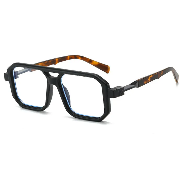 Retro Double Pilot Square Shades Decorative Sunglasses