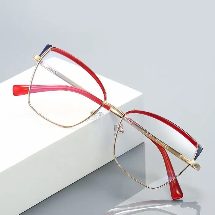 Women Square Cat Eye Blue Light Blocking Glasses