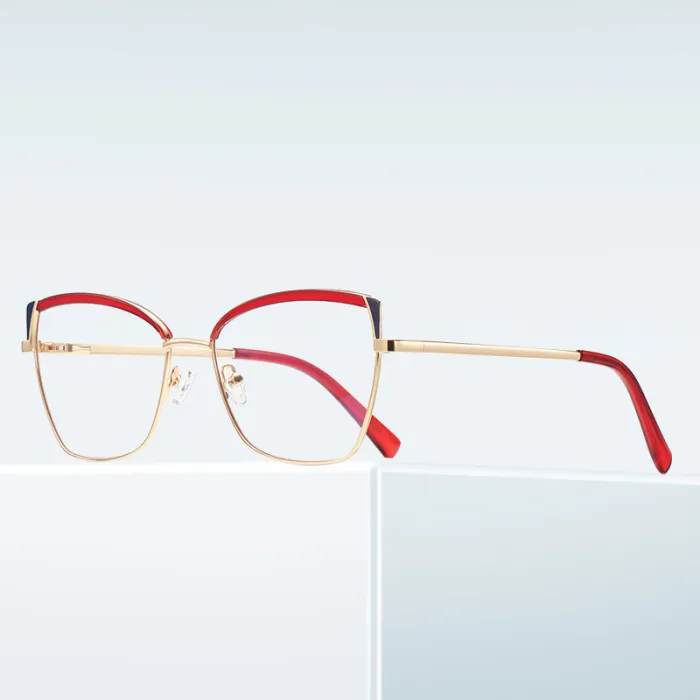 Women Square Cat Eye Blue Light Blocking Glasses