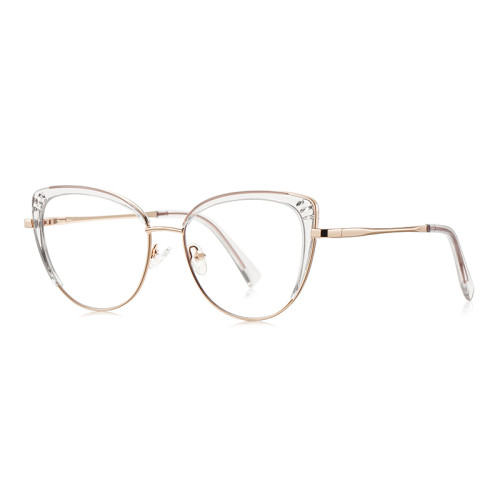 Women Cat Eye Metal Blue Light Blocking Glasses