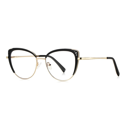Women Cat Eye Metal Blue Light Blocking Glasses
