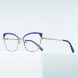 Elegant Women Eyeglasses Lady Cat Eye Blue Light Blocking Glasses