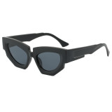 Retro Oval Irregular Cat Eye UV400 Outdoor Vacation Sunglasses