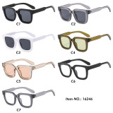 Retro Chunky Square UV400 Protection Outdoor Vacation Sunglasses