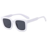 Retro Chunky Square UV400 Protection Outdoor Vacation Sunglasses