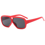 Retro Double Pilot Square Flat Top Shades Sunglasses