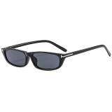 Women Rectangle Cat Eye Narrow Tinted Travel Shades Sunglasses