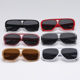 Retro Double Pilot Square Flat Top Shades Sunglasses