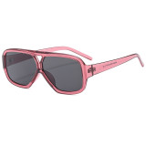 Retro Double Pilot Square Flat Top Shades Sunglasses