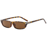 Women Rectangle Cat Eye Narrow Tinted Travel Shades Sunglasses