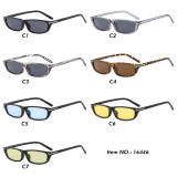 Women Rectangle Cat Eye Narrow Tinted Travel Shades Sunglasses