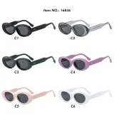 Retro Oval UV400 Outdoor Vacation Sunglasses
