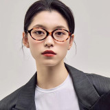 Round Geek-Chic Blue Light Blocking Decoration Glasses