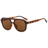 Retro Double Pilot Square Shades Decorative Sunglasses