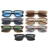 Retro Square Reinforced Wire-Core Temples Sunglasses