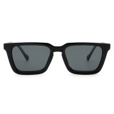 Retro Square Reinforced Wire-Core Temples Sunglasses