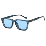 Retro Square Reinforced Wire-Core Temples Sunglasses