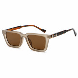 Retro Square Reinforced Wire-Core Temples Sunglasses