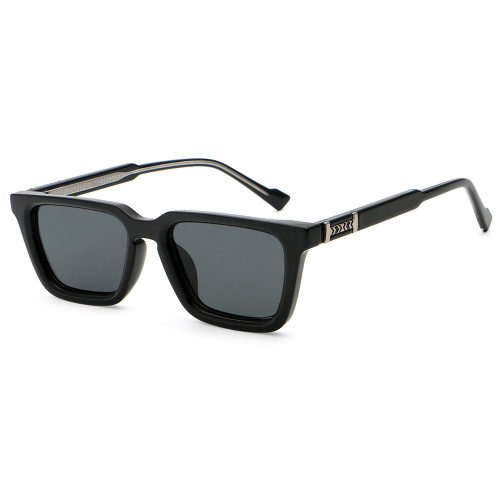 Retro Square Reinforced Wire-Core Temples Sunglasses