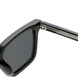 Retro Square Reinforced Wire-Core Temples Sunglasses