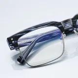 Square Half Frame Cat Eye Anti Blue Light Glasses
