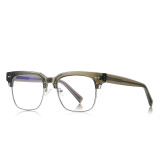 Square Half Frame Cat Eye Anti Blue Light Glasses