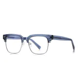 Square Half Frame Cat Eye Anti Blue Light Glasses