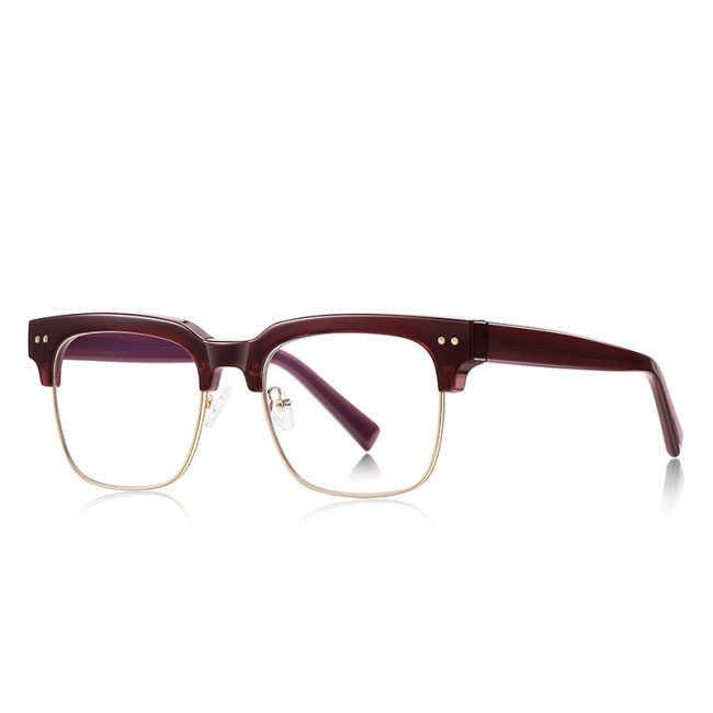 Square Half Frame Cat Eye Anti Blue Light Glasses
