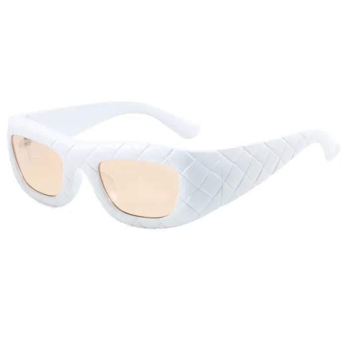 Retro Y2K Rectangle UV400 Outdoor Vacation Shades Sunglasses