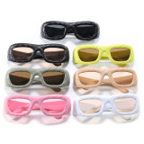 Retro Y2K Rectangle UV400 Outdoor Vacation Shades Sunglasses