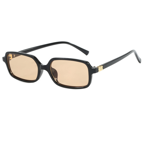 Rectangle Narrow Tinted Travel Shades Sunglasses