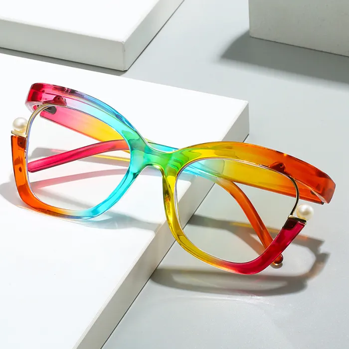 Oversized Square Cat Eye Anti Blue Light Glasses