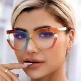 Oversized Square Cat Eye Anti Blue Light Glasses