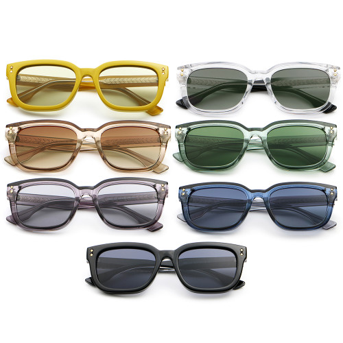 Retro Oversized Square Gradient Outdoor Vacation Photo Decorative Sunglasses