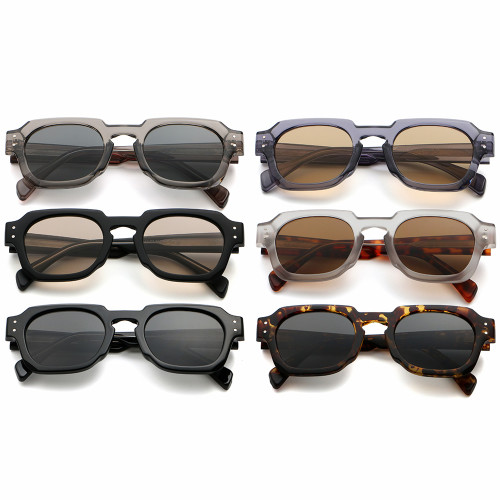 Retro Square UV400 Protection Vacation Beach Party Decorative Sunglasses