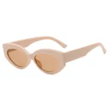Retro Oval Cat Eye UV400 Outdoor Vacation Sunglasses