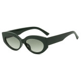 Retro Oval Cat Eye UV400 Outdoor Vacation Sunglasses