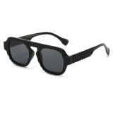 Retro Classic Squsre Flat Top UV400 Outdoor Vacation Sunglasses