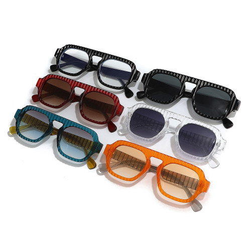 Retro Classic Squsre Flat Top UV400 Outdoor Vacation Sunglasses