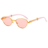 Retro Luxury Oval Cat Eye UV400 Outdoor Vacation Sunglasses