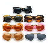 Retro Y2K Oval Cat Eye UV400 Protection Shades Sunglasses