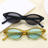 Retro Oval Cat Eye UV400 Outdoor Vacation Sunglasses
