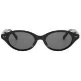 Retro Oval Cat Eye UV400 Outdoor Vacation Sunglasses