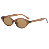 Retro Oval Cat Eye UV400 Outdoor Vacation Sunglasses