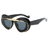 Retro Y2K Oval Cat Eye UV400 Protection Shades Sunglasses