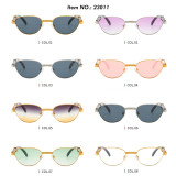 Retro Luxury Oval Cat Eye UV400 Outdoor Vacation Sunglasses