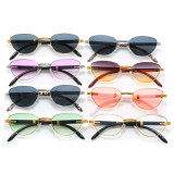 Retro Luxury Oval Cat Eye UV400 Outdoor Vacation Sunglasses
