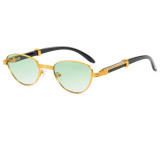 Retro Luxury Oval Cat Eye UV400 Outdoor Vacation Sunglasses