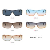 Retro Y2K Rectangle One Piece Lens UV400 Outdoor Vacation Shades Sunglasses