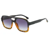 Retro Classic Square Pilot Flat Top UV400 Outdoor Vacation Sunglasses